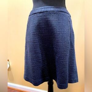 Navy Blue Skirt 10 NWT 90s Y2K Wednesday Corporate Goth Dark Academia Schoolgirl